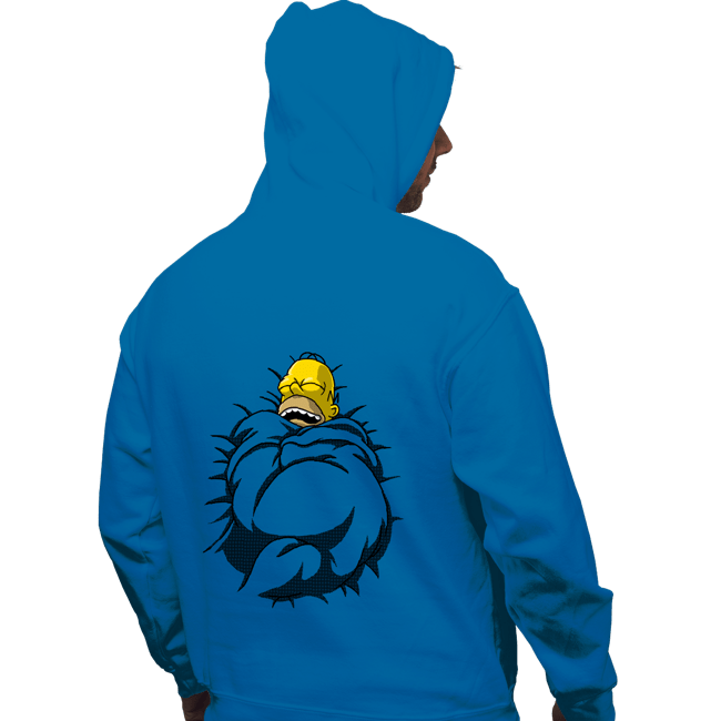 Daily_Deal_Shirts Pullover Hoodies, Unisex / Small / Sapphire Big Toasty Cinnamon Bun