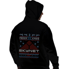 Load image into Gallery viewer, Daily_Deal_Shirts Pullover Hoodies, Unisex / Small / Black Happy Cyber Xmas
