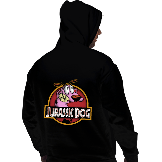 Daily_Deal_Shirts Pullover Hoodies, Unisex / Small / Black Jurassic Dog