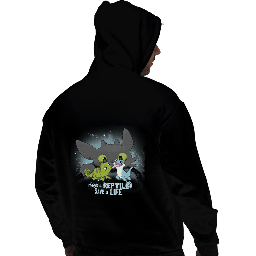 Shirts Zippered Hoodies, Unisex / Small / Black Adopt A Reptile