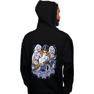 Daily_Deal_Shirts Pullover Hoodies, Unisex / Small / Black Battle Angemon