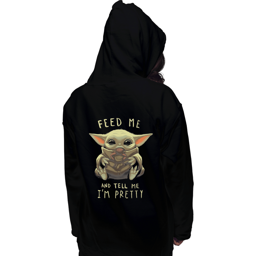 Shirts Zippered Hoodies, Unisex / Small / Black Feed Me And Tell Me I'm Pretty