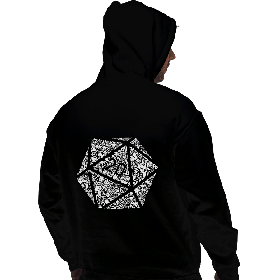 Shirts Pullover Hoodies, Unisex / Small / Black Mosaic D20