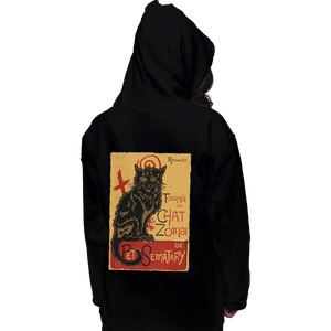 Shirts Pullover Hoodies, Unisex / Small / Black Chat Zombi
