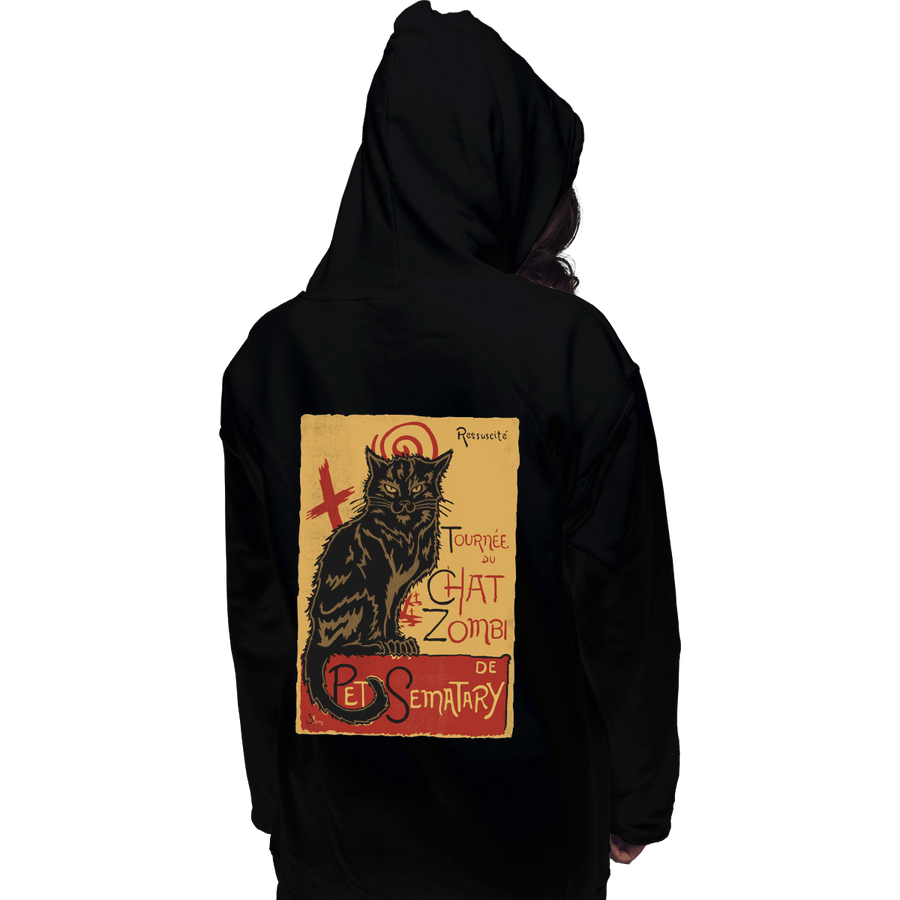 Shirts Pullover Hoodies, Unisex / Small / Black Chat Zombi