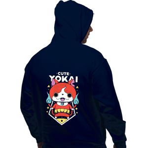 Shirts Pullover Hoodies, Unisex / Small / Navy Cute Yokai