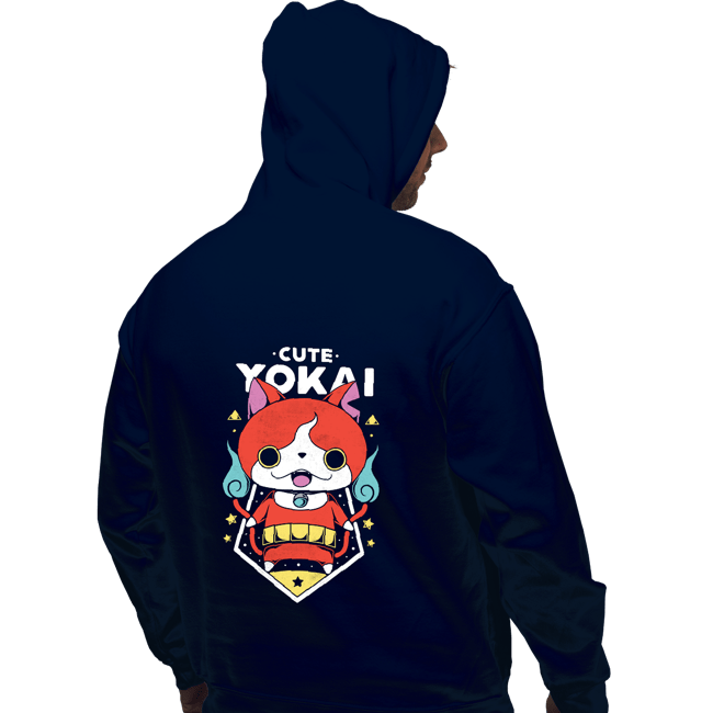 Shirts Pullover Hoodies, Unisex / Small / Navy Cute Yokai