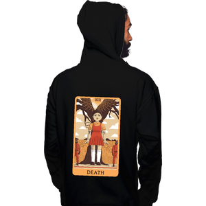 Daily_Deal_Shirts Pullover Hoodies, Unisex / Small / Black Tarot Squid Game Death