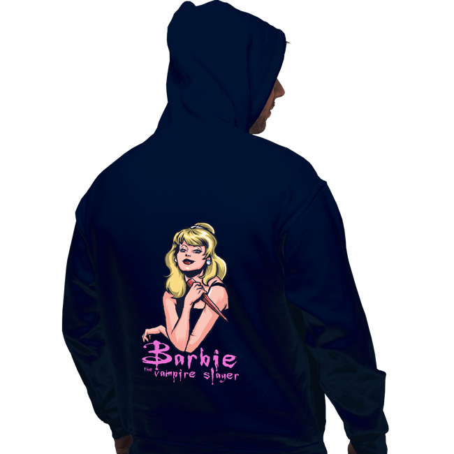 Daily_Deal_Shirts Pullover Hoodies, Unisex / Small / Navy Barbie The Vampire Slayer