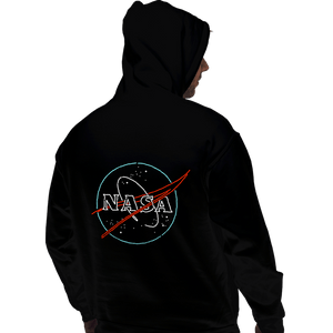 Shirts Pullover Hoodies, Unisex / Small / Black Neon NASA