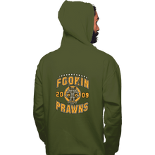 Load image into Gallery viewer, Shirts Pullover Hoodies, Unisex / Small / Military Green Joburg Prawns
