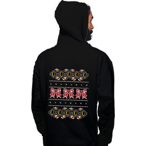Shirts Pullover Hoodies, Unisex / Small / Black 5 Gold Rings