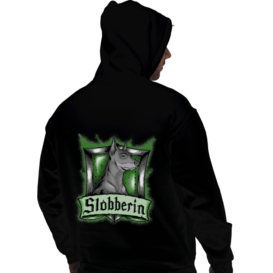 Shirts Pullover Hoodies, Unisex / Small / Black Hairy Pupper House Slobberin
