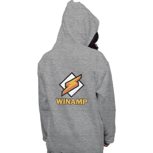 Shirts Zippered Hoodies, Unisex / Small / Sports Grey Winamp