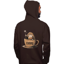 Load image into Gallery viewer, Shirts Pullover Hoodies, Unisex / Small / Dark Chocolate Accio Coffee
