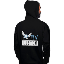 Load image into Gallery viewer, Sold_Out_Shirts Pullover Hoodies, Unisex / Small / Black Hey Shut Up!
