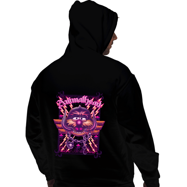 Daily_Deal_Shirts Pullover Hoodies, Unisex / Small / Black Animalhead