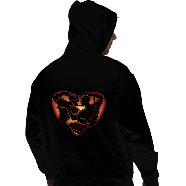 Daily_Deal_Shirts Pullover Hoodies, Unisex / Small / Black Love To Fight