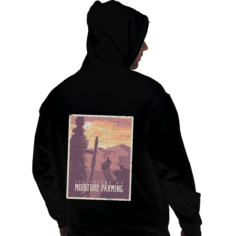 Shirts Pullover Hoodies, Unisex / Small / Black The Future Of Moisture Farming