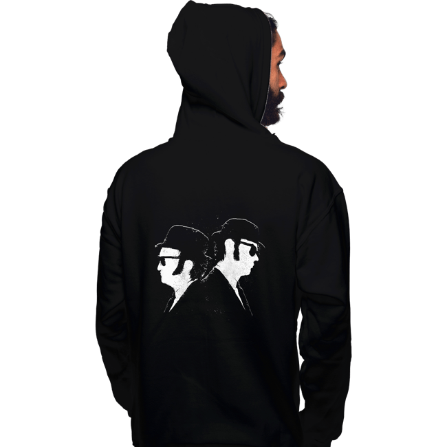 Daily_Deal_Shirts Pullover Hoodies, Unisex / Small / Black The Blues Bros