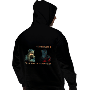 Daily_Deal_Shirts Pullover Hoodies, Unisex / Small / Black King Arthur Continue Screen