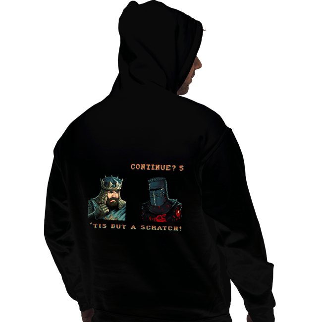 Daily_Deal_Shirts Pullover Hoodies, Unisex / Small / Black King Arthur Continue Screen
