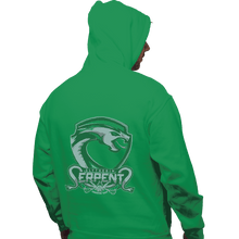 Load image into Gallery viewer, Shirts Pullover Hoodies, Unisex / Small / Irish Green Slytherin Serpents
