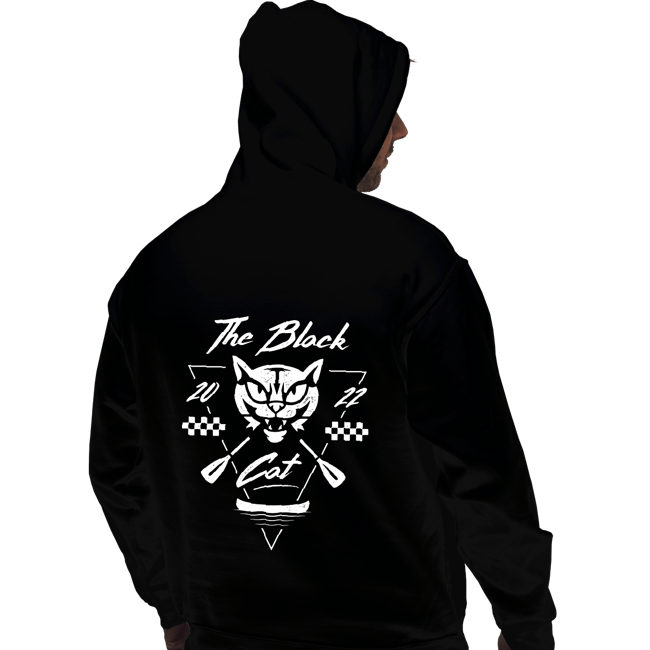 Shirts Pullover Hoodies, Unisex / Small / Black The Black Cat Canoe