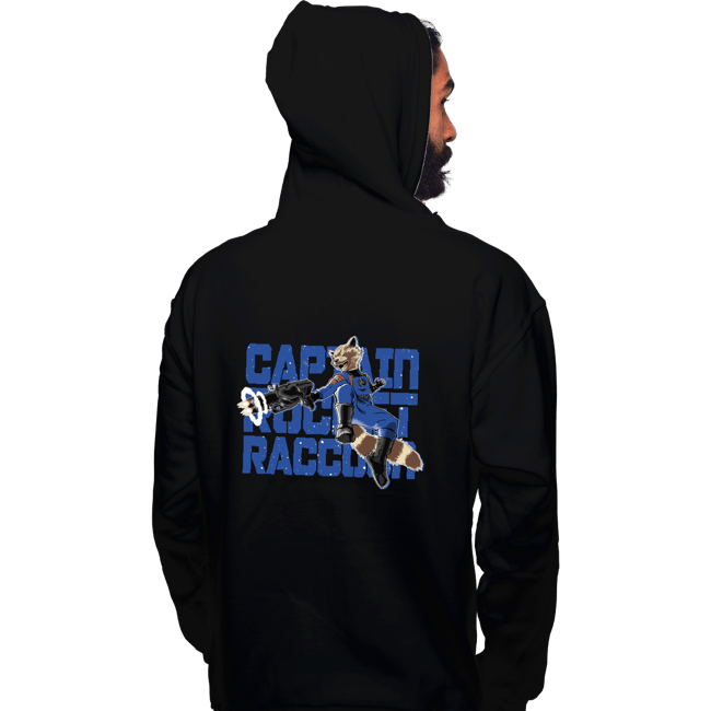 Secret_Shirts Pullover Hoodies, Unisex / Small / Black Captain Rocket Raccoon