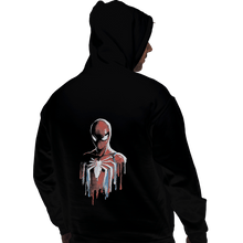 Load image into Gallery viewer, Shirts Pullover Hoodies, Unisex / Small / Black Watercolor Spider
