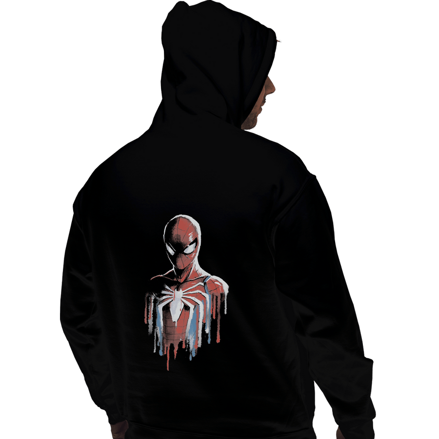 Shirts Pullover Hoodies, Unisex / Small / Black Watercolor Spider