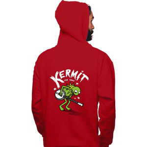 Shirts Pullover Hoodies, Unisex / Small / Red Banjoist Frog