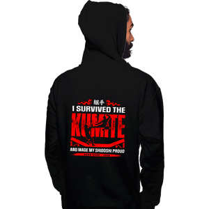 Daily_Deal_Shirts Pullover Hoodies, Unisex / Small / Black I Survived The Kumite