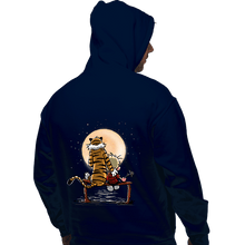 Load image into Gallery viewer, Daily_Deal_Shirts Pullover Hoodies, Unisex / Small / Navy Calvin Friends
