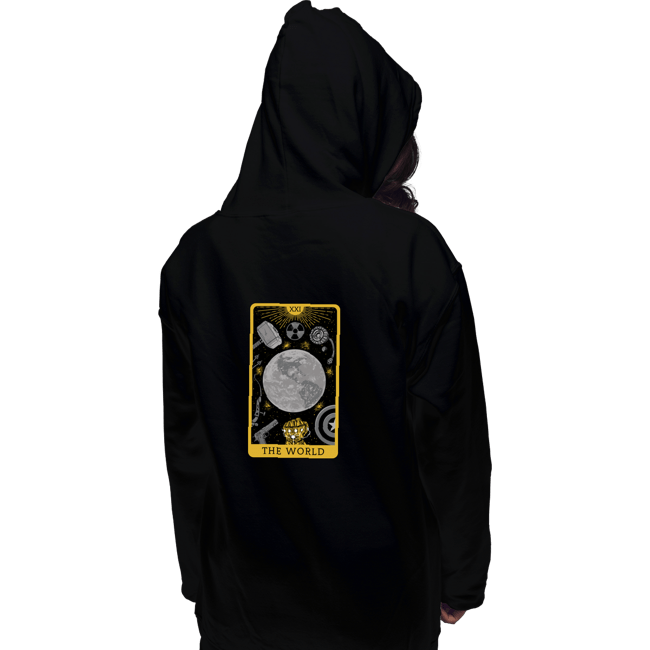 Shirts Pullover Hoodies, Unisex / Small / Black Tarot The World