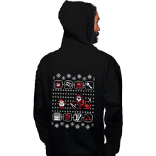 Load image into Gallery viewer, Shirts Pullover Hoodies, Unisex / Small / Black Santa Of The Yolk Folk
