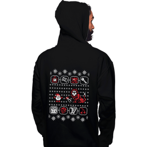 Shirts Pullover Hoodies, Unisex / Small / Black Santa Of The Yolk Folk