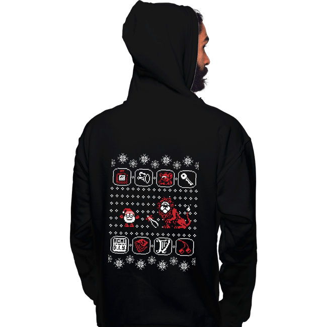 Shirts Pullover Hoodies, Unisex / Small / Black Santa Of The Yolk Folk