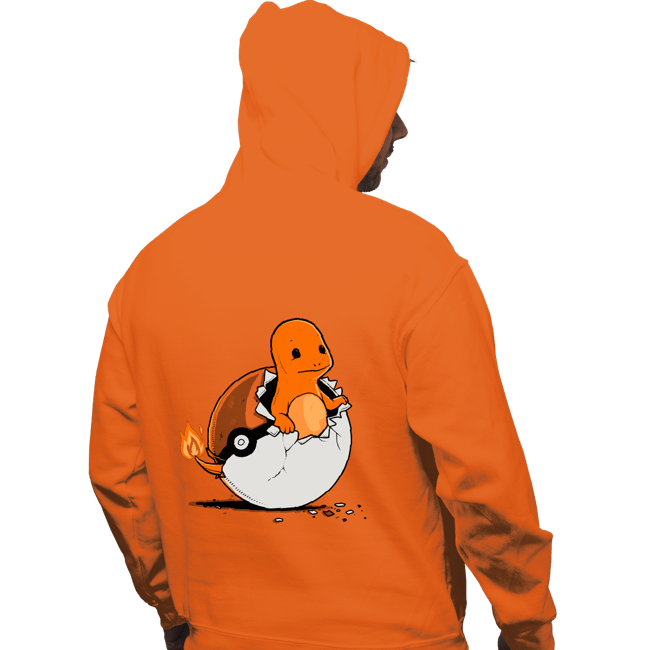 Shirts Pullover Hoodies, Unisex / Small / Orange Pokegg Ball