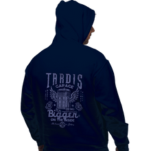 Load image into Gallery viewer, Daily_Deal_Shirts Pullover Hoodies, Unisex / Small / Navy Tardis Garage
