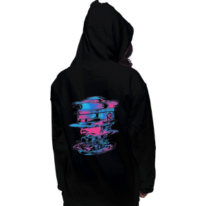 Shirts Pullover Hoodies, Unisex / Small / Black Glitch Cyborg