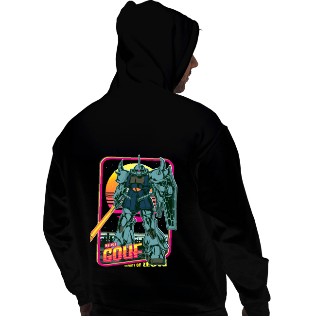 Daily_Deal_Shirts Pullover Hoodies, Unisex / Small / Black MS-07B Gouf