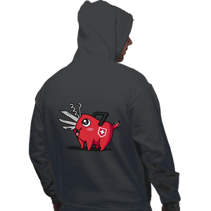 Daily_Deal_Shirts Pullover Hoodies, Unisex / Small / Charcoal Swiss Devil