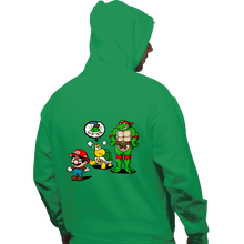 Load image into Gallery viewer, Secret_Shirts Pullover Hoodies, Unisex / Small / Irish Green Turtle Big Bro
