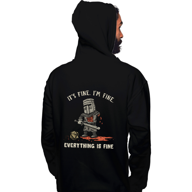 Daily_Deal_Shirts Pullover Hoodies, Unisex / Small / Black Everything Is Fine