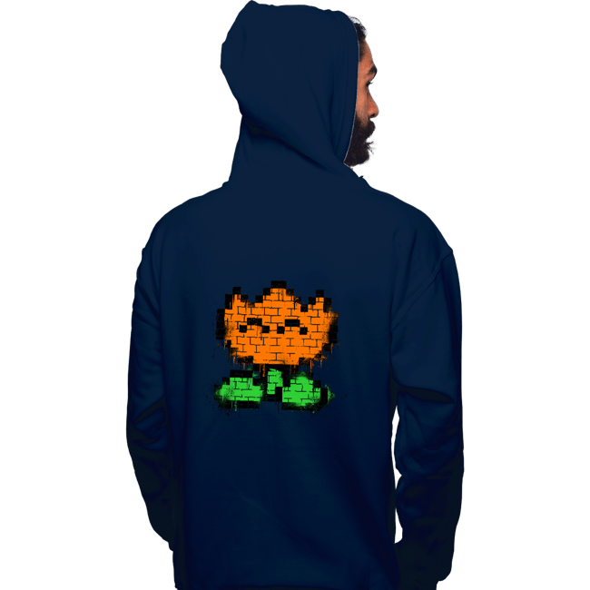 Secret_Shirts Pullover Hoodies, Unisex / Small / Navy Flower Graffiti