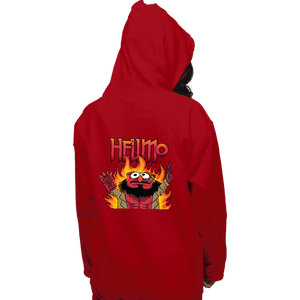 Daily_Deal_Shirts Pullover Hoodies, Unisex / Small / Red Hellmo