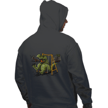 Load image into Gallery viewer, Shirts Pullover Hoodies, Unisex / Small / Charcoal Jurassic Park
