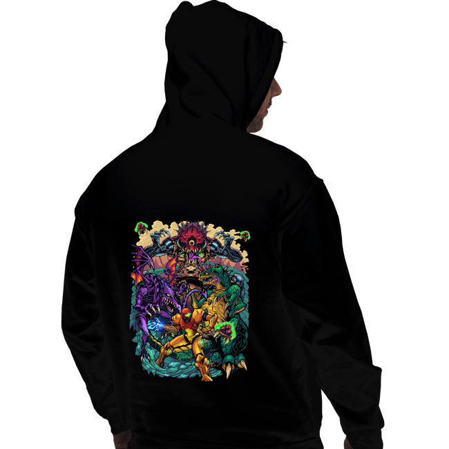 Daily_Deal_Shirts Pullover Hoodies, Unisex / Small / Black Metroid Tribute