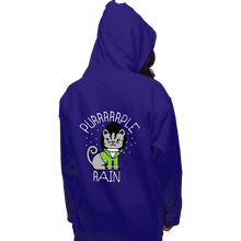 Load image into Gallery viewer, Daily_Deal_Shirts Pullover Hoodies, Unisex / Small / Violet Purrrrrple Rain
